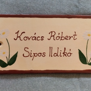 Kerámia névtábla többféle  - Meska.hu