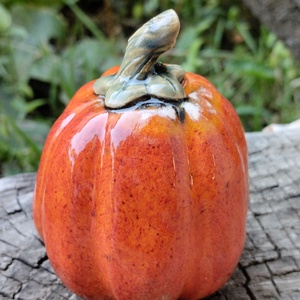 Kerámia tök, kicsi  - otthon & életmód - dekoráció - halloween - halloweeni tök - Meska.hu