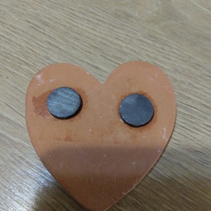 Szívecske hűtőmágnes  - otthon & életmód - konyhafelszerelés, tálalás - konyhai dekoráció - hűtőmágnes - Meska.hu