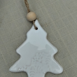 Kerámia fenyődísz  - Meska.hu
