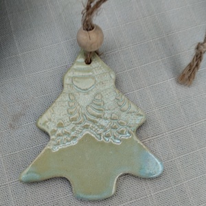 Kerámia fenyődísz  - Meska.hu