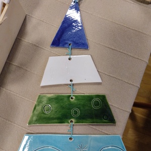 Karácsonyfa ajtó dísz - Meska.hu