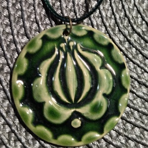 Kerámia medál - ékszer - nyaklánc - medál - Meska.hu