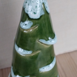 Kerámia fenyő nagy - karácsony - karácsonyi lakásdekoráció - karácsonyi lakásdíszek - Meska.hu