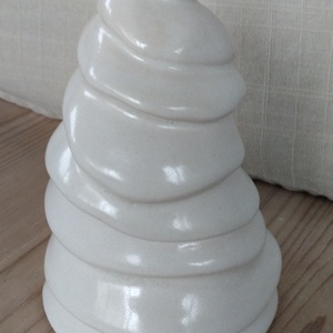 Kerámia fenyőfa dísz, Karácsony, Karácsonyi lakásdekoráció, Karácsonyi lakásdíszek, Kerámia, MESKA