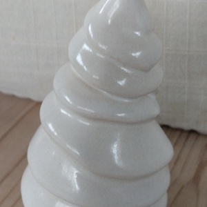 Kerámia fenyőfa dísz, Karácsony, Karácsonyi lakásdekoráció, Karácsonyi lakásdíszek, Kerámia, MESKA