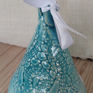 Kerámia csengő  - karácsony - karácsonyi lakásdekoráció - karácsonyi lakásdíszek - Meska.hu