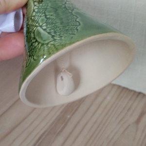 Kerámia csengő  - karácsony - karácsonyi lakásdekoráció - karácsonyi lakásdíszek - Meska.hu