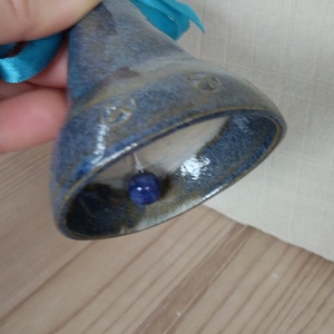 Kerámia csengő  - karácsony - karácsonyi lakásdekoráció - karácsonyi lakásdíszek - Meska.hu