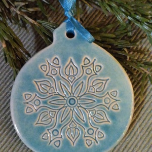 Kerámia fenyődísz , Karácsony, Karácsonyi lakásdekoráció, Karácsonyfadíszek, , MESKA