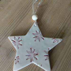 Kerámia fenyődísz  - karácsony - karácsonyi lakásdekoráció - karácsonyfadíszek - Meska.hu