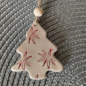 Kerámia fenyődísz - Meska.hu