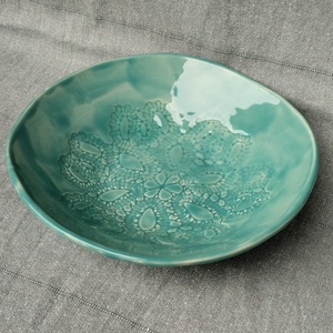 Kerámia kínáló tál - otthon & életmód - konyhafelszerelés, tálalás - tálalás - kínálótál - Meska.hu