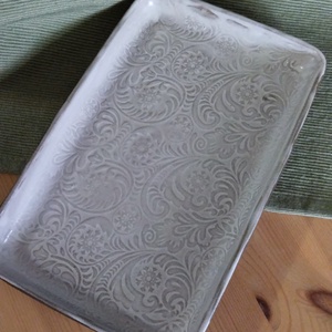 Kerámia kínáló tál szögletes  - otthon & életmód - konyhafelszerelés, tálalás - tálalás - kínálótál - Meska.hu