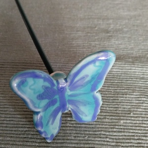 Kerámia lepke - otthon & életmód - virágdekoráció - virágdíszítő kellékek - Meska.hu