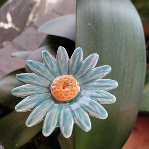 Kerámia virág margaréta , Otthon & Életmód, Virágdekoráció, Virágok, Szálas virág, Kerámia, MESKA