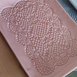 Szögletes kínáló tál  - Meska.hu