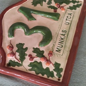 Házszám 3D tölgyes - otthon & életmód - ház & kert - házszám - Meska.hu