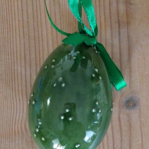 Kerámia hímes tojás  - otthon & életmód - dekoráció - asztal és polc dekoráció - asztaldísz - Meska.hu