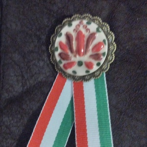 Kerámia kokárda - Meska.hu