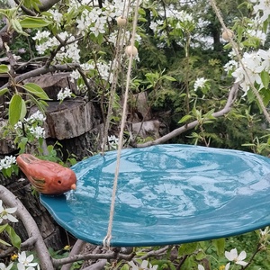 Kerámia madáritató  - otthon & életmód - ház & kert - kerti dísz - Meska.hu