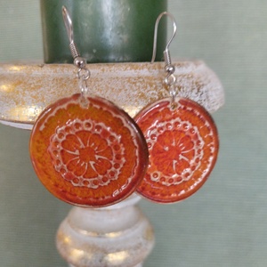 Kerámia fülbevaló, Ékszer, Fülbevaló, Lógó fülbevaló, Kerámia, MESKA