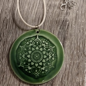 Kerámia medál mandala  - Meska.hu
