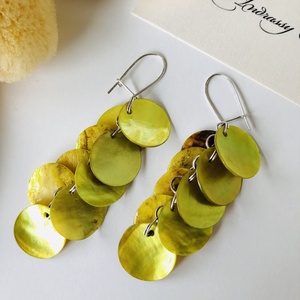 Andrassy Couture kagyló fülbevaló, Ékszer, Fülbevaló, Csillár fülbevaló, Ékszerkészítés, MESKA