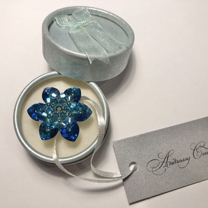 Andrassy Couture Swarovski gyűrű ékszerdobozban, Ékszer, Gyűrű, Figurális gyűrű, Ékszerkészítés, MESKA