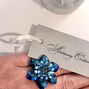 Andrassy Couture Swarovski gyűrű ékszerdobozban - ékszer - gyűrű - figurális gyűrű - Meska.hu