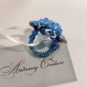 Andrassy Couture Swarovski gyűrű ékszerdobozban - ékszer - gyűrű - figurális gyűrű - Meska.hu