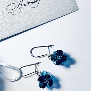 Andrassy Couture Swarovski fülbevaló ékszerdobozban, Ékszer, Fülbevaló, Lógó fülbevaló, Ékszerkészítés, MESKA