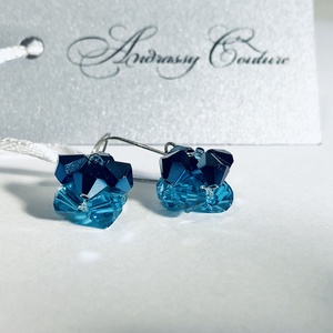 Andrassy Couture Swarovski fülbevaló ékszerdobozban - ékszer - fülbevaló - lógó fülbevaló - Meska.hu