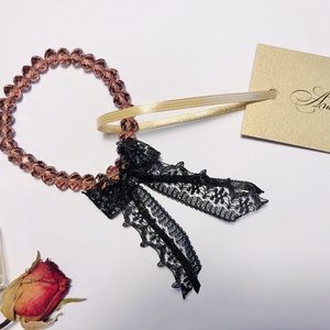 Andrassy Couture masnis cseh kristály karkötő  - ékszer - karkötő - karkötő medállal - Meska.hu