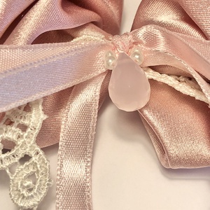 Andrassy Couture masnis szatén hajgumi - ruha & divat - hajdísz & hajcsat - hajgumi - Meska.hu