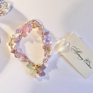 Andrassy Couture gyöngyös karkötő  - ékszer - karkötő - karkötő medállal - Meska.hu