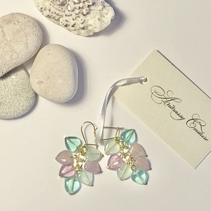 Andrassy Couture szivecskés fülbevaló  - ékszer - fülbevaló - lógó fülbevaló - Meska.hu