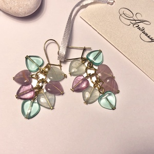 Andrassy Couture szivecskés fülbevaló  - ékszer - fülbevaló - lógó fülbevaló - Meska.hu