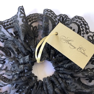 Andrassy Couture fekete csipke hajgumi - ruha & divat - hajdísz & hajcsat - hajgumi - Meska.hu