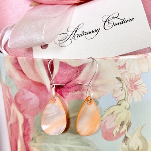 Andrassy Couture csepp kagyló fülbevaló  - ékszer - fülbevaló - lógó fülbevaló - Meska.hu