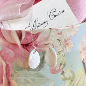 Andrassy Couture csepp kagyló fülbevaló  - ékszer - fülbevaló - lógó fülbevaló - Meska.hu
