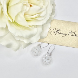 Andrassy Couture Swarovski golyó fülbevaló  - ékszer - fülbevaló - lógó fülbevaló - Meska.hu