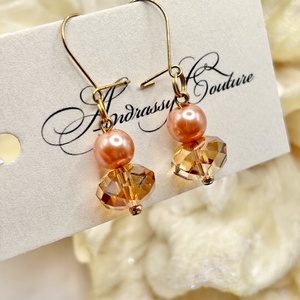 Andrassy Couture Naplemente Swarovski golyó fülbevaló , Ékszer, Fülbevaló, Lógó fülbevaló, Ékszerkészítés, MESKA