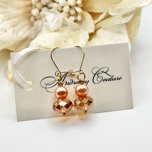 Andrassy Couture Naplemente Swarovski golyó fülbevaló  - ékszer - fülbevaló - lógó fülbevaló - Meska.hu
