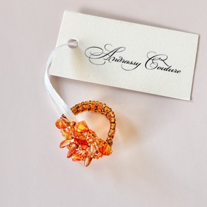 Andrassy Couture Naplemente Swarovski gyűrű  - ékszer - gyűrű - figurális gyűrű - Meska.hu