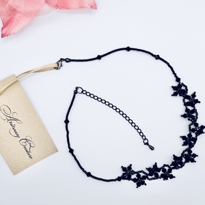Andrassy Couture  Swarovski virágok nyakék/ nyaklánc - Meska.hu