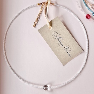Andrassy Couture Swarovski bogyó egysoros gyöngy nyaklánc több színben  - ékszer - nyaklánc - gyöngyös nyaklánc - Meska.hu