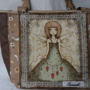 Barna mirabelle táska műbőrrel -  - Meska.hu Barna mirabelle táska műbőrrel -  - Meska.hu