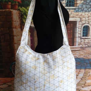 Fehér-arany vállonhordható táska.KIÁRÚSÍTÁS! - Meska.hu