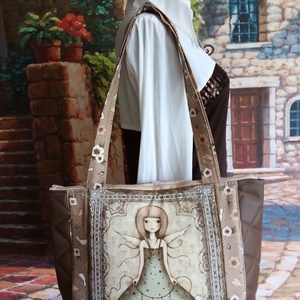 Barna mirabelle táska műbőrrel - Meska.hu